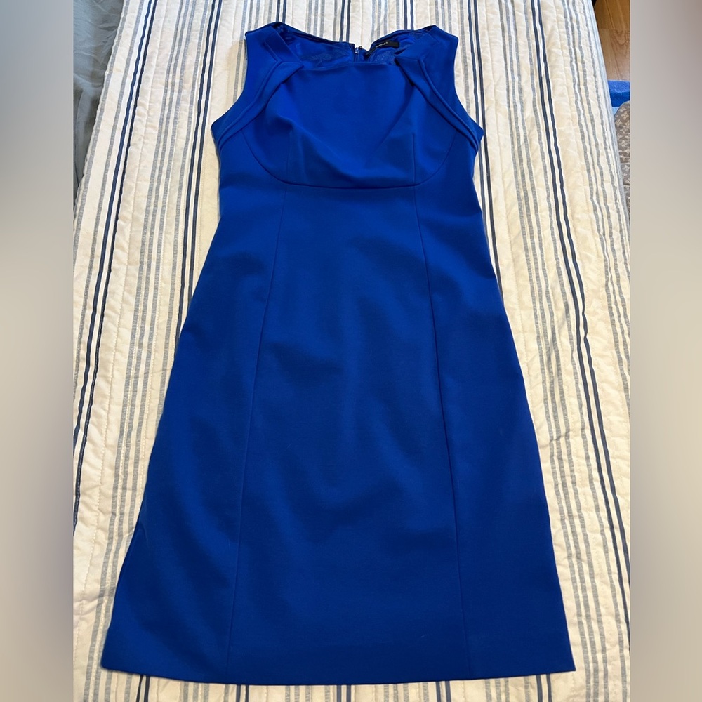 Tahari Royal Blue Midi Dress